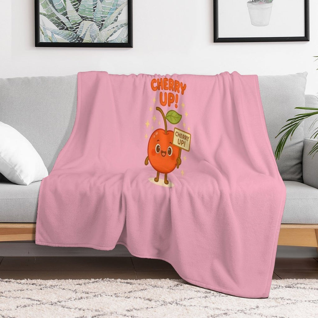 Cherry Up Easy Care Throw Blanket