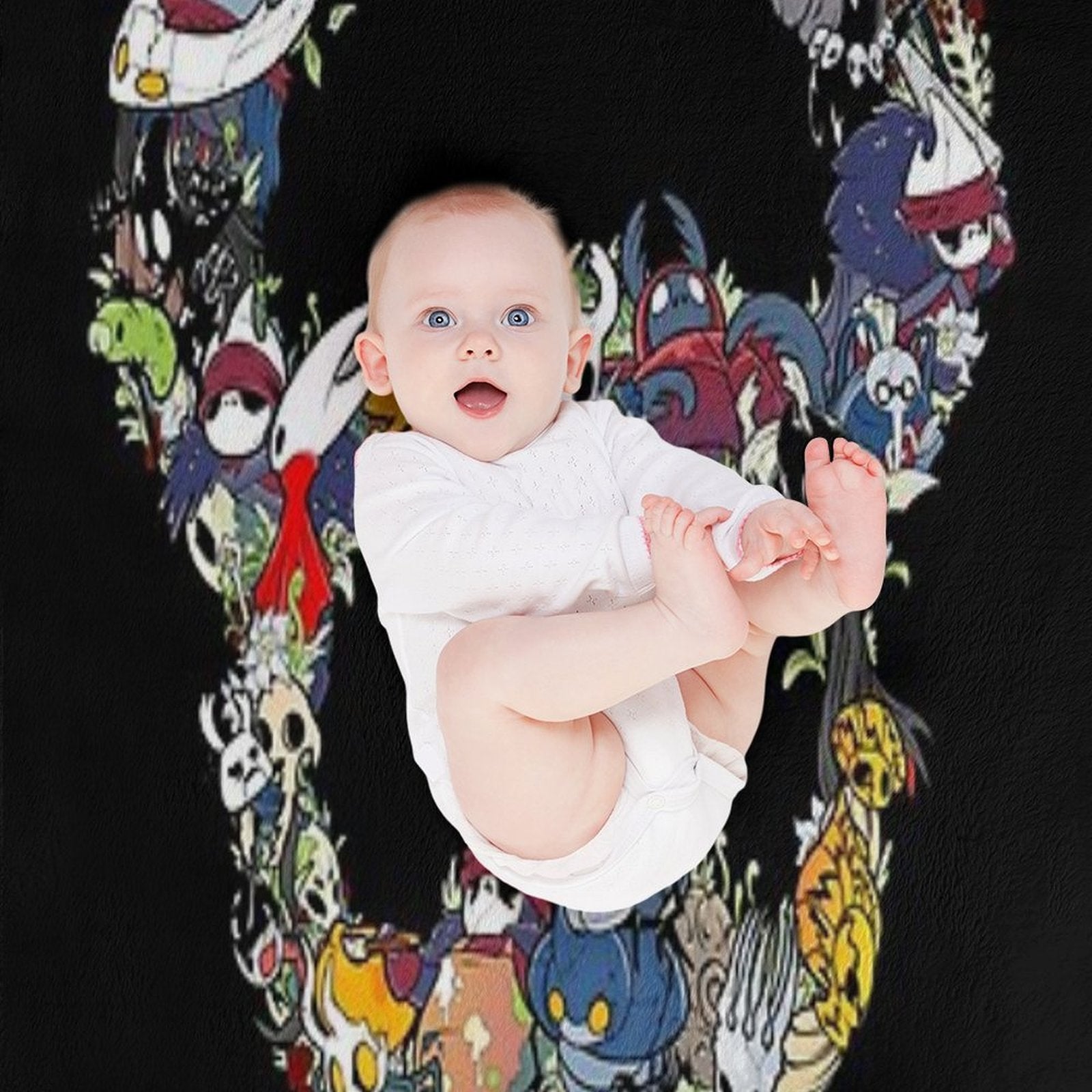 Hollow Crew (Mask) Shrink-resistant Throw Blanket