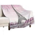 Pink Paris Eco-conscious Throw Blanket