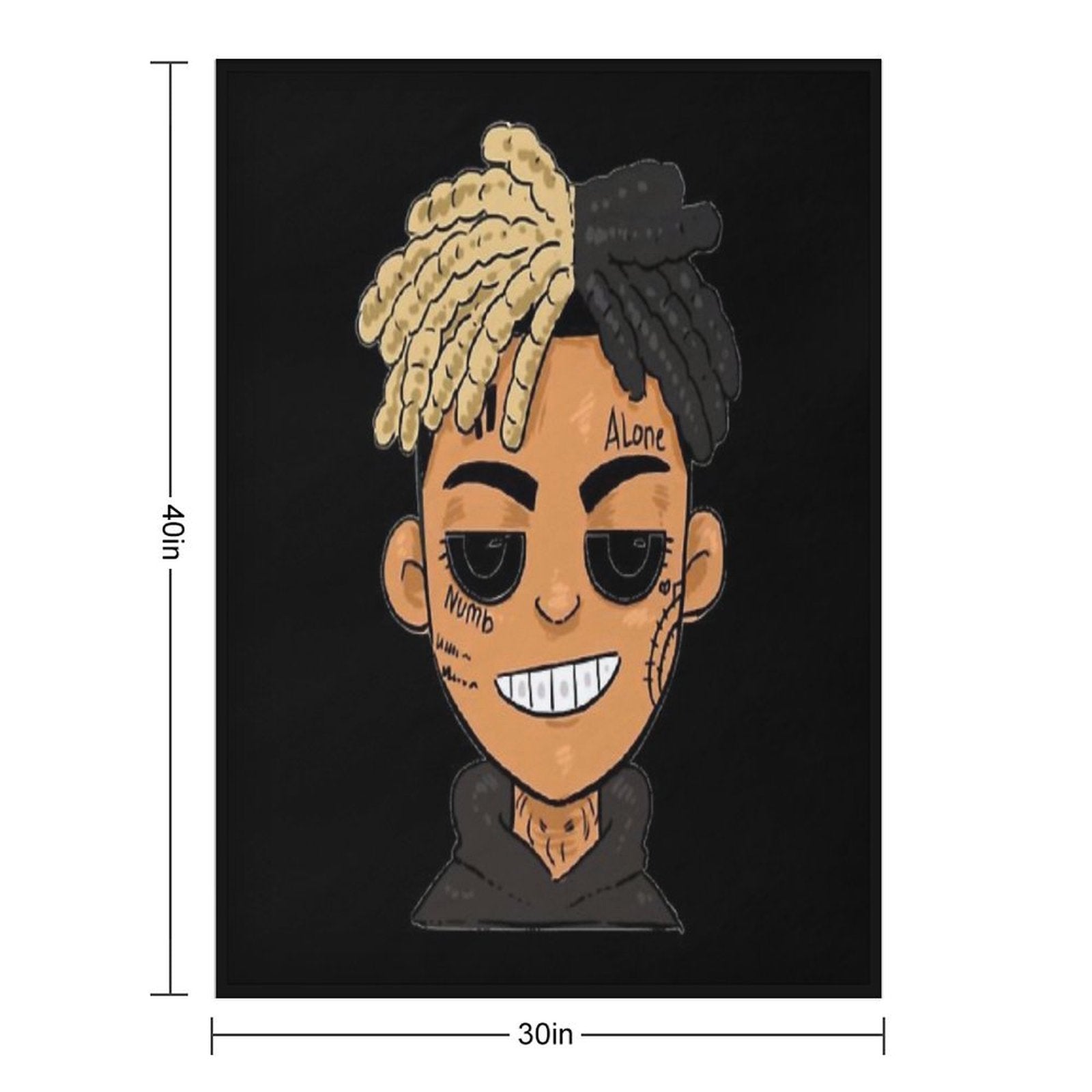 Xxxtentation Lengends Emo Rap Draw Cartoon Shrink-resistant Throw Blanket