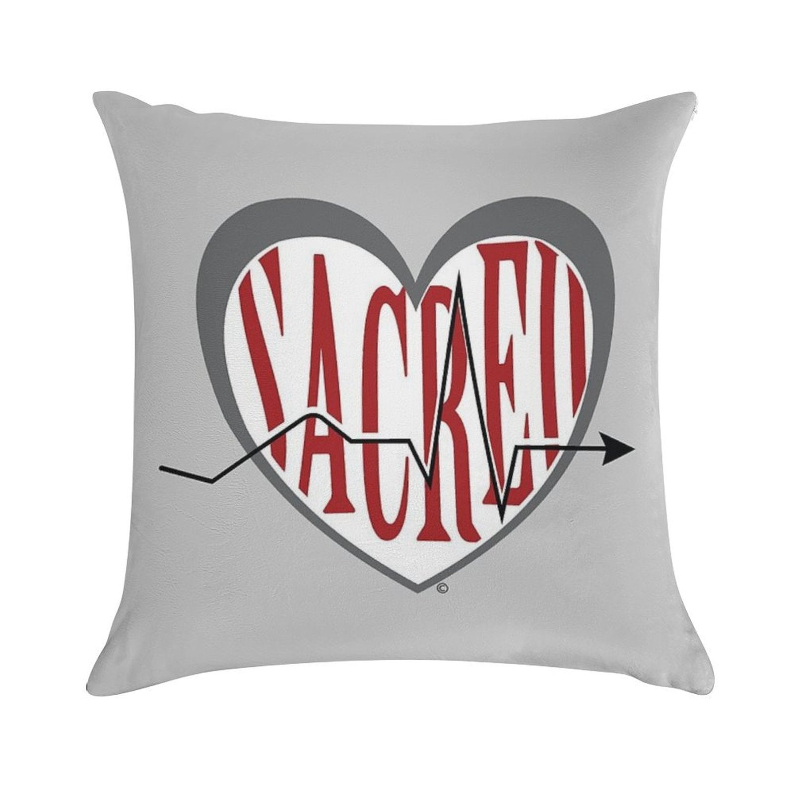 Sacred Heart University Soft Skin-Friendly Throw Pillow