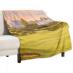 Whistling Straits Golf Course 9th And 18th Greens Easy Care Throw Blanket