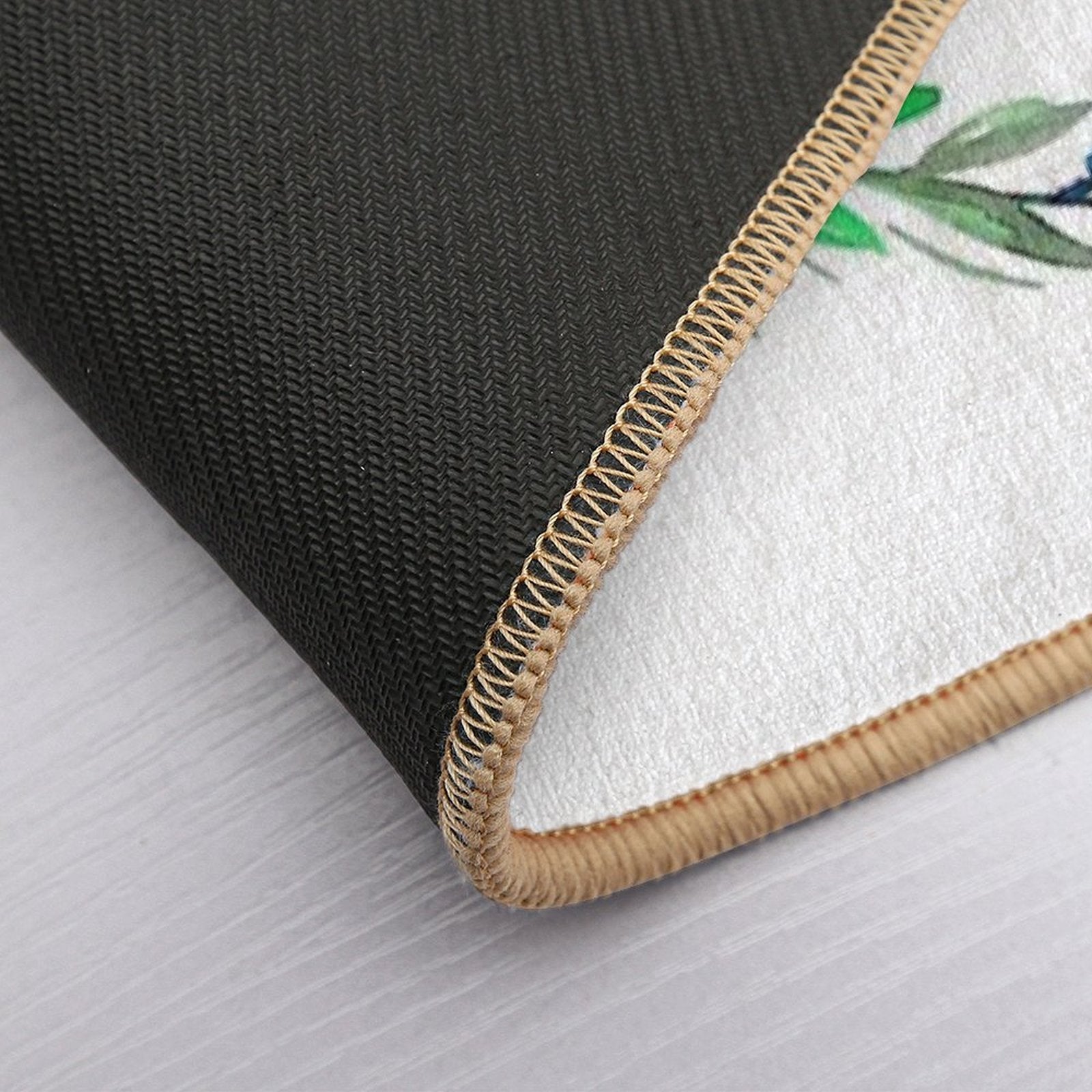 Watercolor Wreath  Slip-Resistant Bath Mat