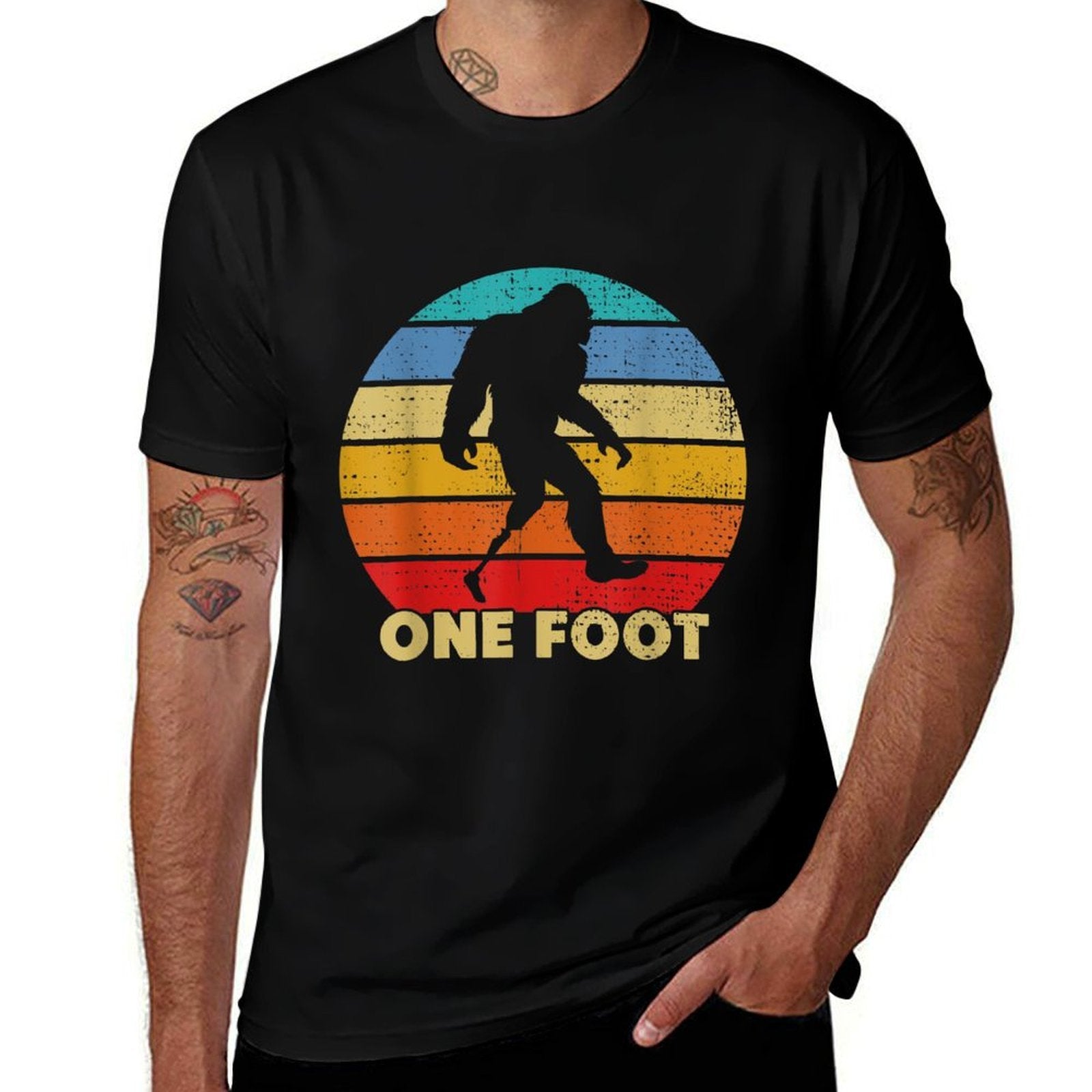 One Foot Bigfoot Prosthetics Amputated Disability  Relaxed-fit T-Shirt