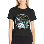 25th Anniversary Cruise Silver Wedding Cruise Vacation  Rolled Sleeves T-Shirt