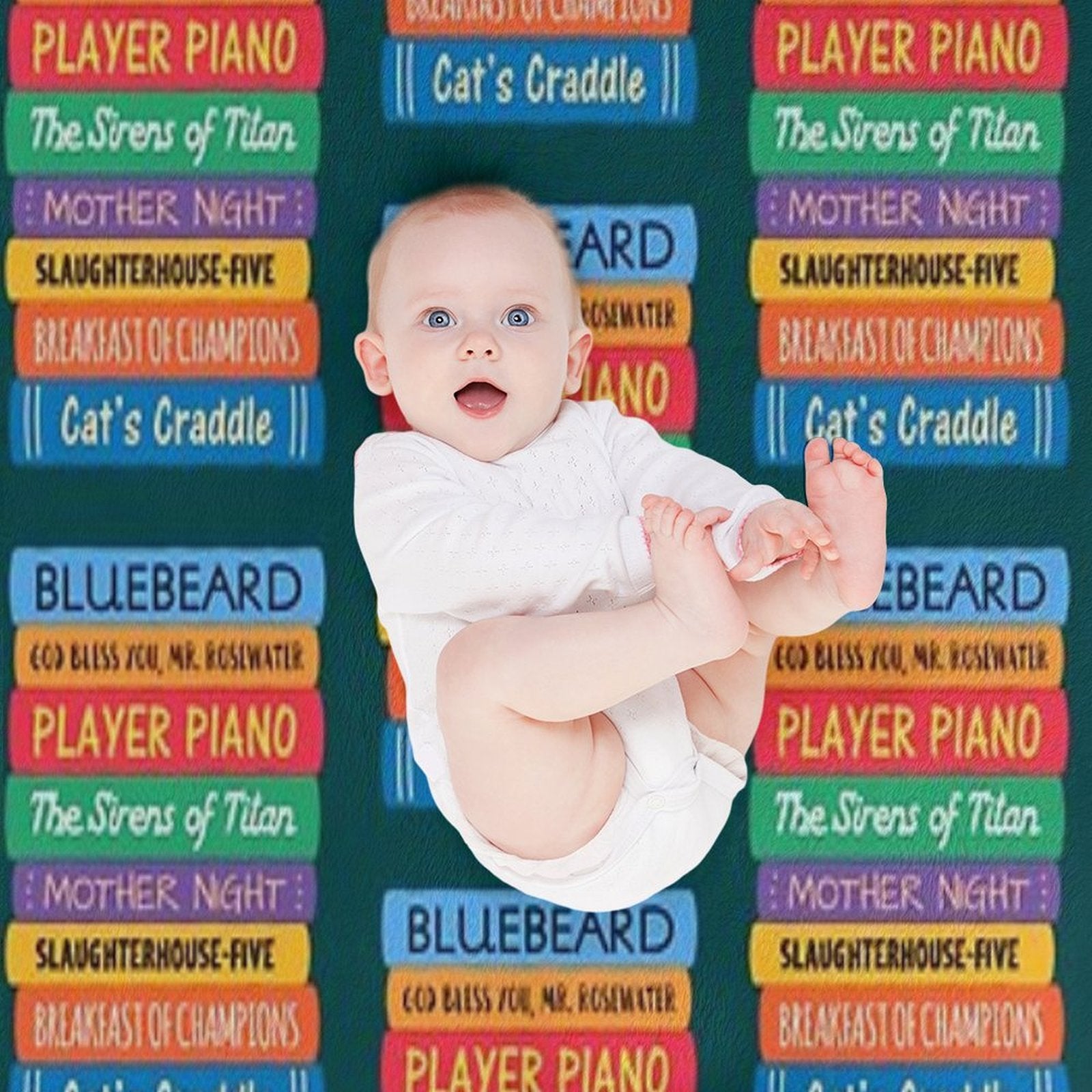 Kurt Vonnegut Books All-season Throw Blanket