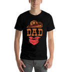 Dad Western Birthday Cowboy Cowgirl Family Matching  Relaxed-fit T-Shirt