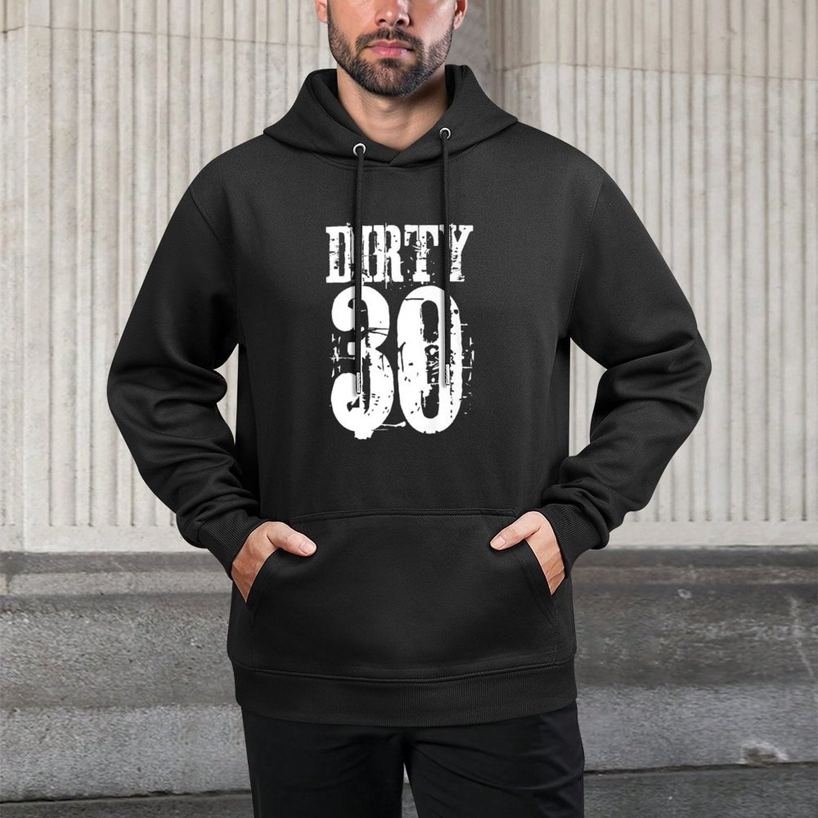 FUNNY DIRTY 30 Birthday Premium Shape Retention Hoodie