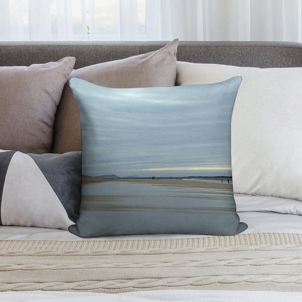 Luskentyre Beach, Isle of Harris Soft Anti-Pilling Throw Pillow
