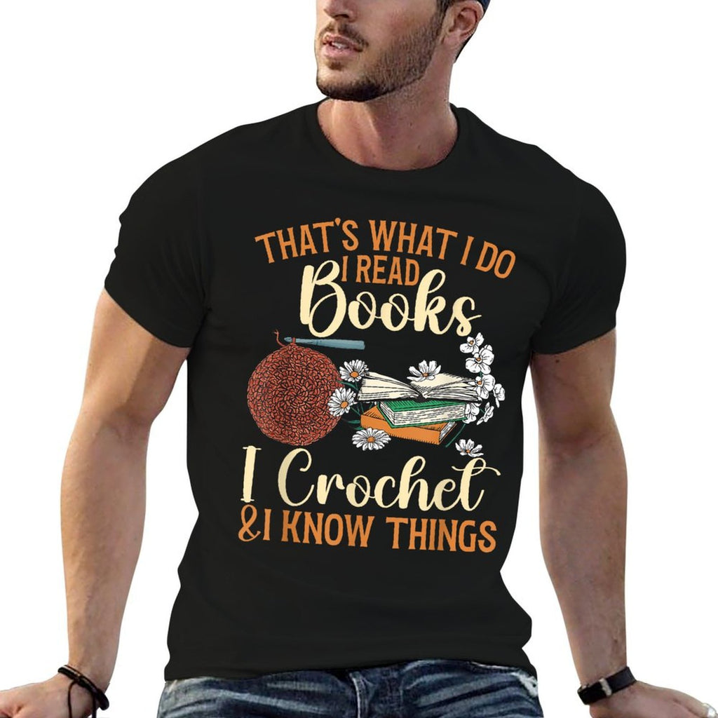 Crocheting Reading Books Crocheter Crochet  Classic T-Shirt
