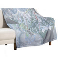 Grand Targhee Resort Trail Map Quick-dry Throw Blanket