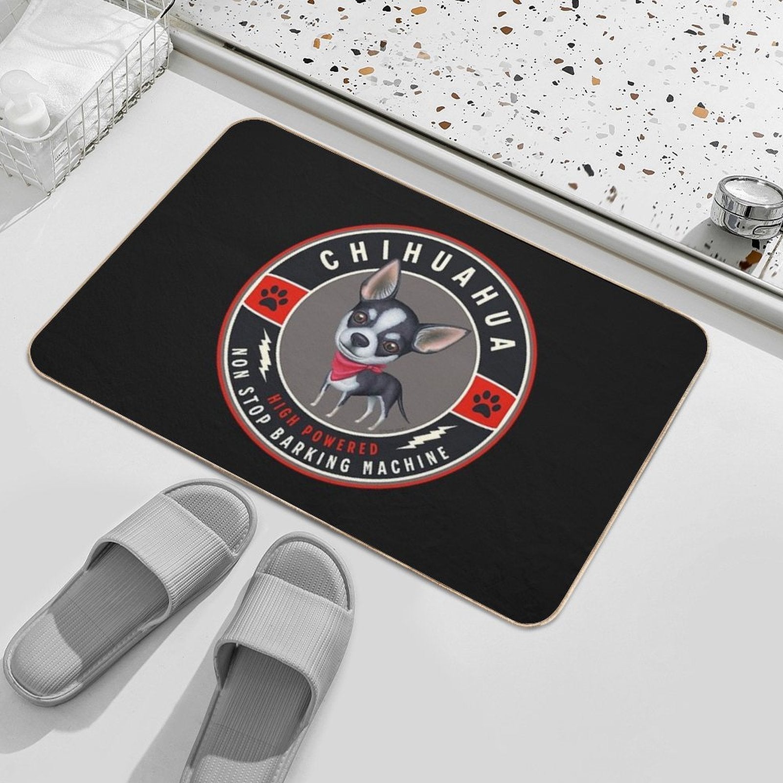 Chihuahua High Powered  Non-Slip Bath Mat