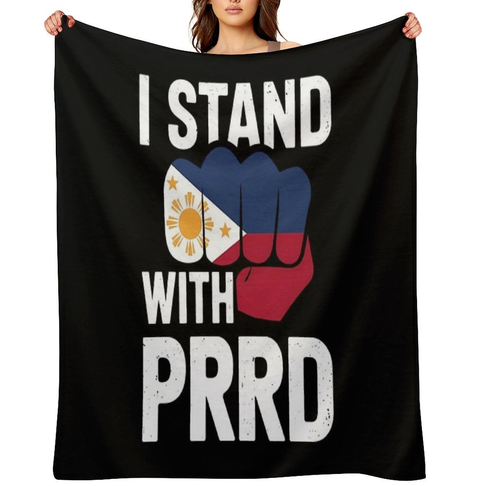 I Stand with PRRD Pinoy Pride Multi-functional Throw Blanket