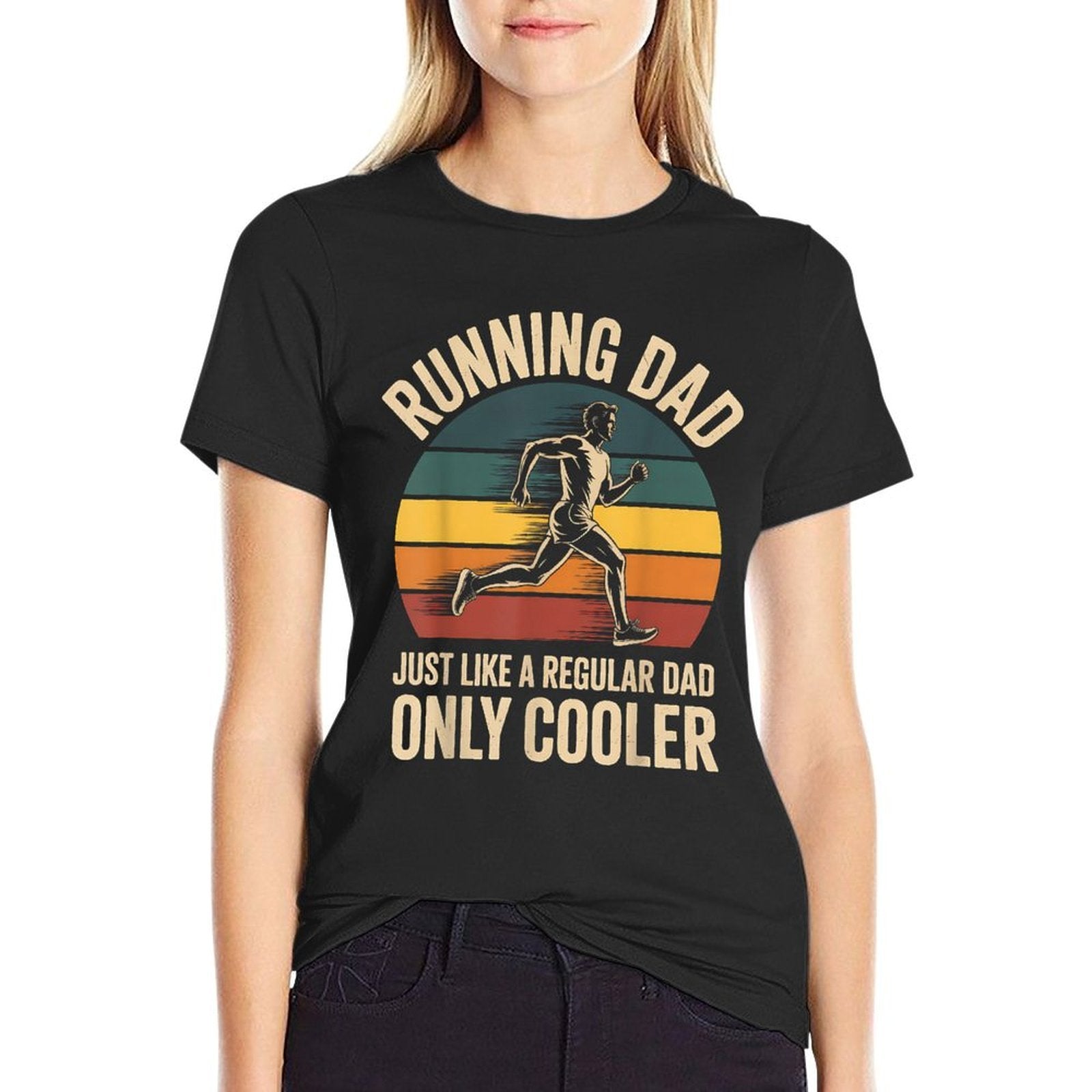 Running Dad Funny Marathon Runner Racing Dad Fathers Day  Vintage-inspired T-Shirt