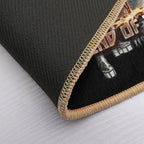 KISS ® The Band - End of The Road on Fire Logo  Absorbent Bath Mat