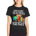 Funny History Teacher Design For Men Women Social Studies  Heathered Texture T-Shirt
