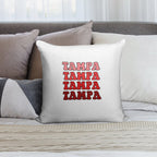 U Tampa Gradient Text Soft Shrink-Resistant Throw Pillow