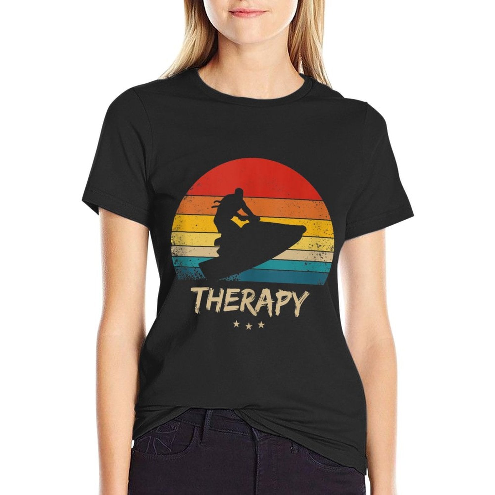 Jet Ski - Funny Jetski Therapy  Moisture-wicking T-Shirt