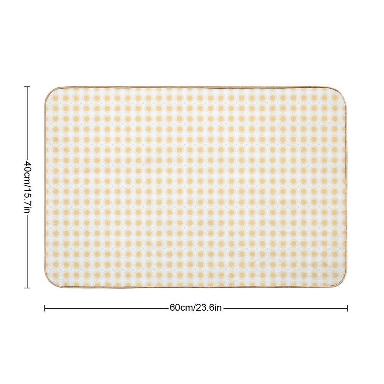 Sun Pattern  Fade-Resistant Bath Mat