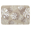 Sand Tropical Leaves  Slip-Resistant Bath Mat