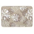 Sand Tropical Leaves  Slip-Resistant Bath Mat