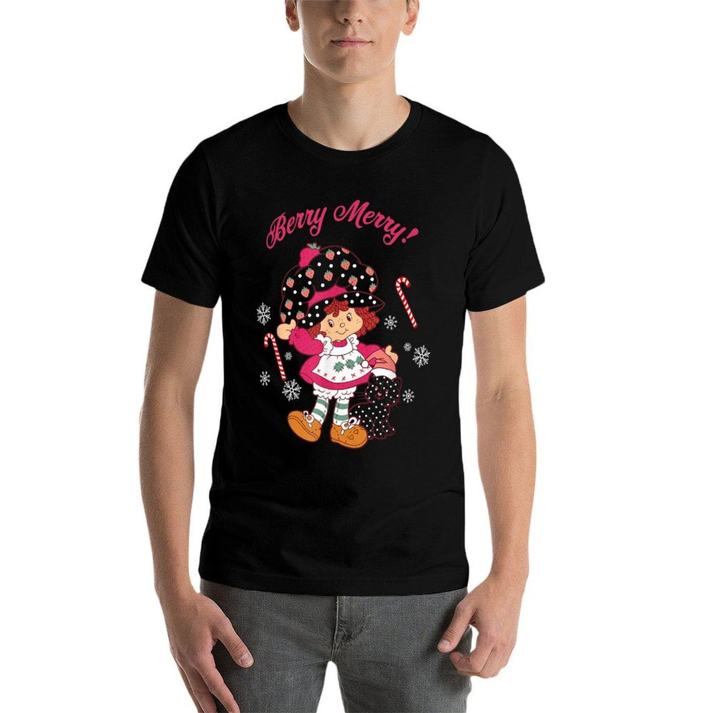 Strawberry Shortcake Christmas Berry Merry!  Graphic-printed T-Shirt