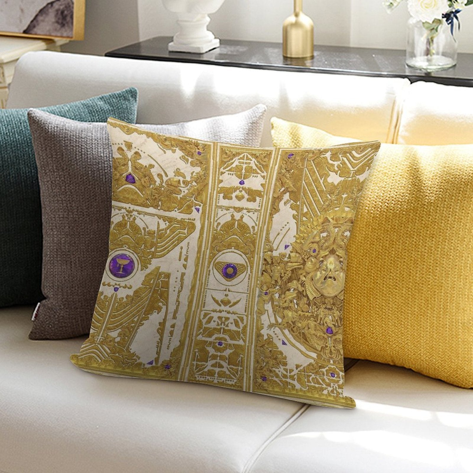 Destiny 2 Leviathan Book Art Soft Luxury Feel Throw Pillow