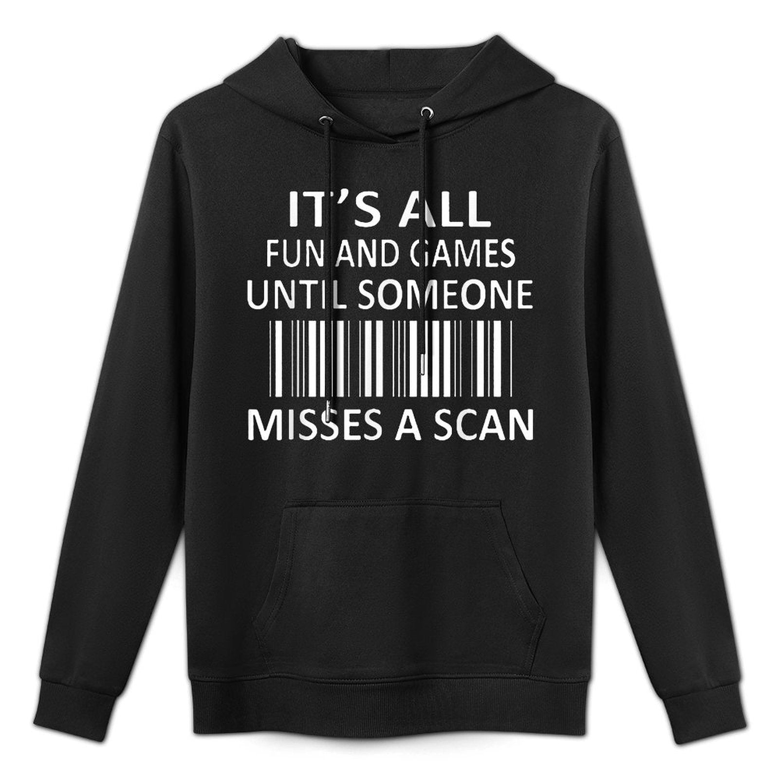 Its All Fun And Games Until Someone Misses A Scan Pilling-Resistant Hoodie