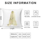Gold Cathedral of Learning Soft Style Accent Throw Pillow