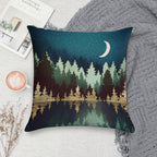 Star Forest Reflection Soft Skin-Friendly Throw Pillow