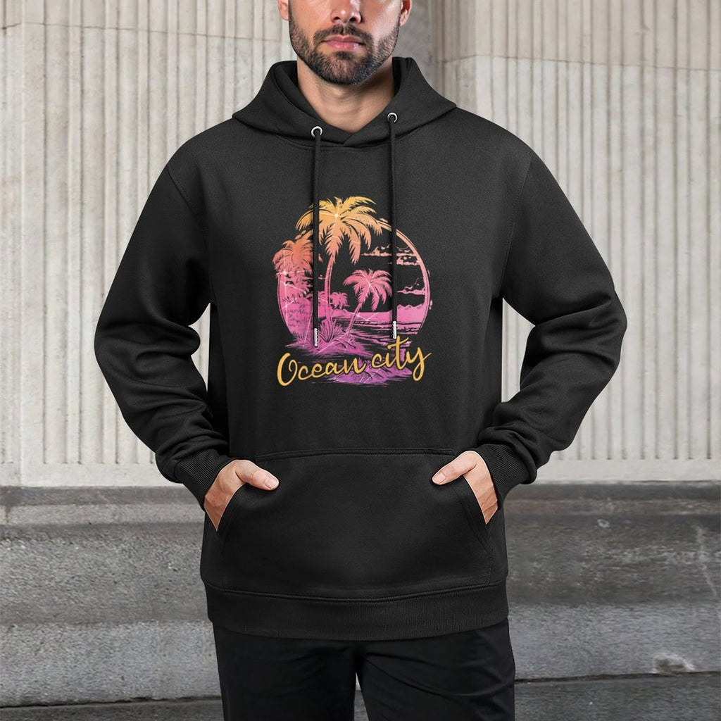 Ocean City Maryland MD  Palms Shrink-Resistant Hoodie