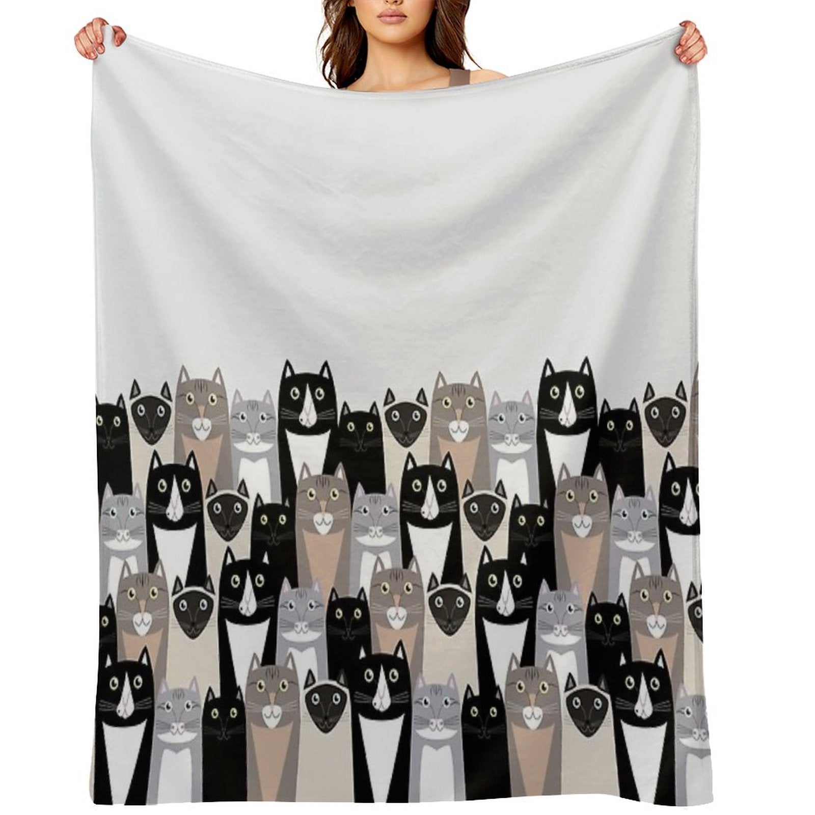 Cats #2 Compact Throw Blanket