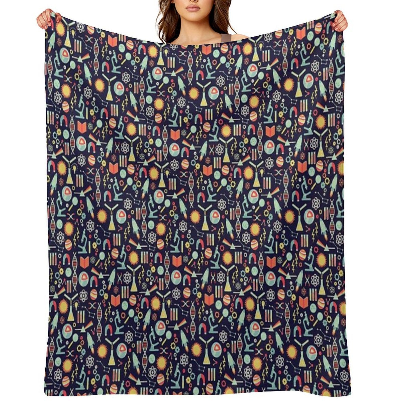 Science Studies Durable Throw Blanket