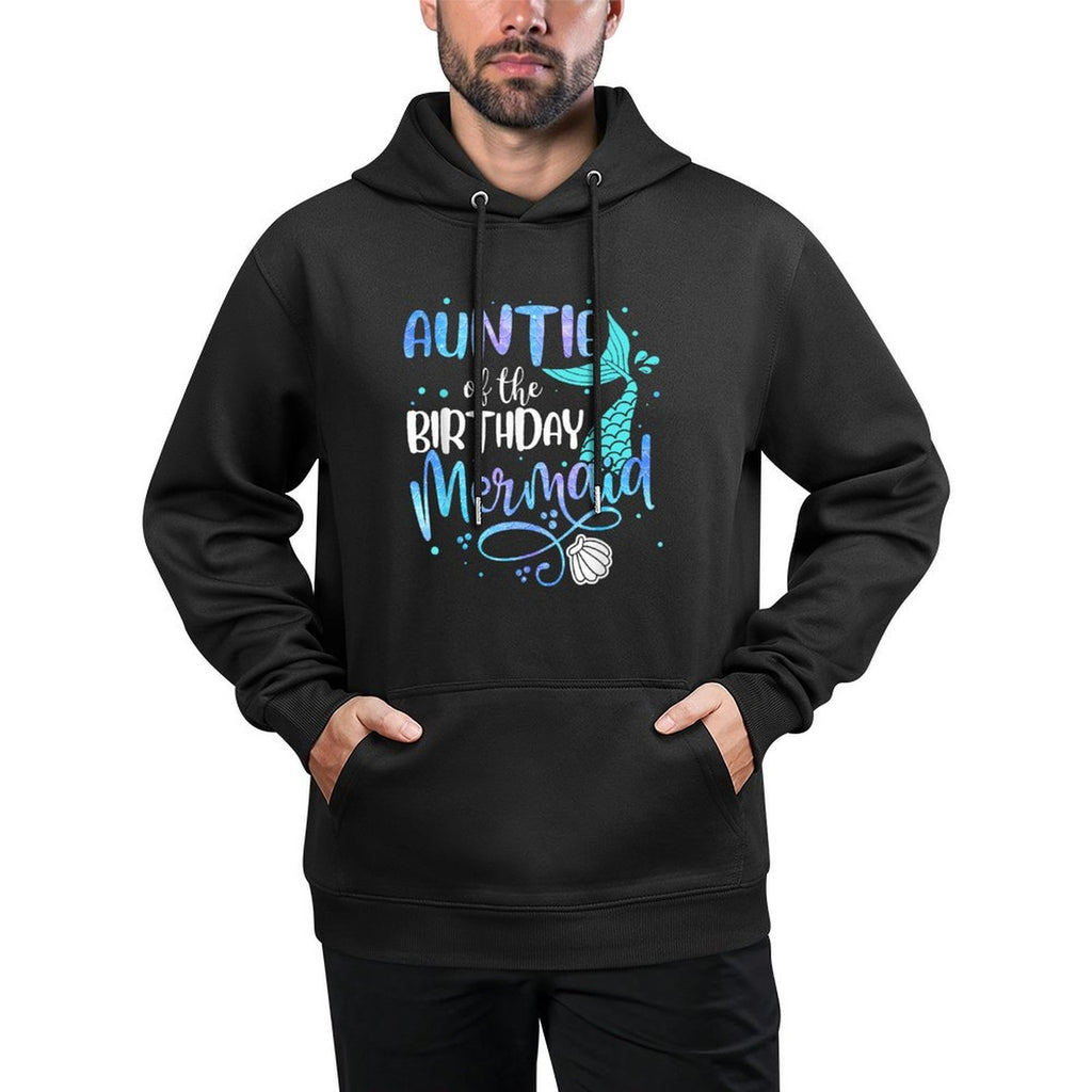Auntie Of The Birthday Mermaid Family Matching Party Squad Casual Wear Hoodie
