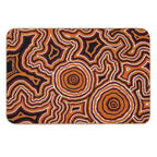 Authentic Aboriginal Art - Pathways - Authentic Design  Repositionable Bath Mat