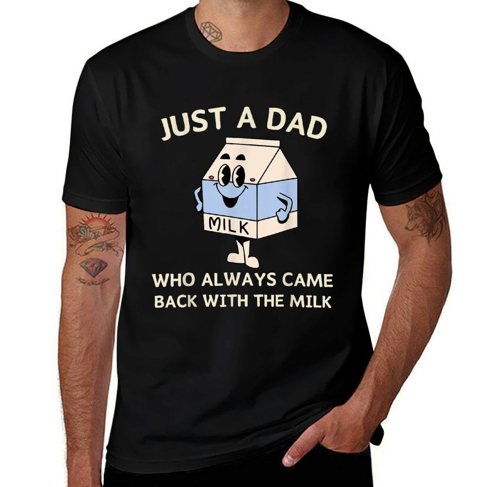 Funny Fathers Day Aesthetic Unhinged Cute Humor And Vintage  Rolled Sleeves T-Shirt