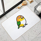 Chubby White Bellied Caique  Eco-Friendly Bath Mat