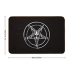 Baphomet Pentagram  Rapid-Drying Bath Mat