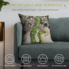 Snake Soft Shrink-Resistant Throw Pillow