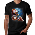 Funny Orangutan - Orangutans Howling at The Moon  Summer-ready Fabric T-Shirt