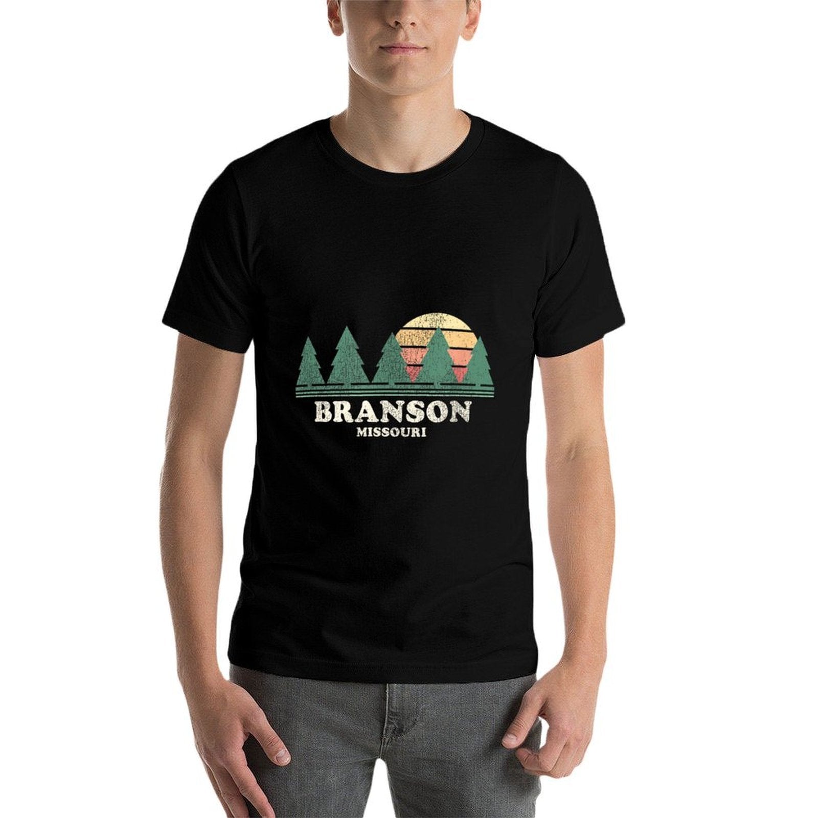 Branson MO Vintage Throwback Retro 70s Design  Relaxed-fit T-Shirt