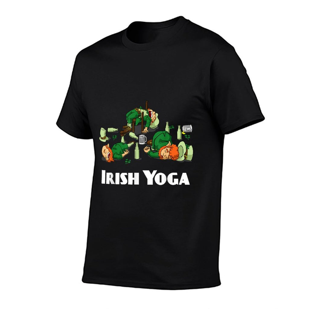 Irish Yoga Funny St. Patricks Day Leprechaun Matching Group  Moisture-wicking T-Shirt