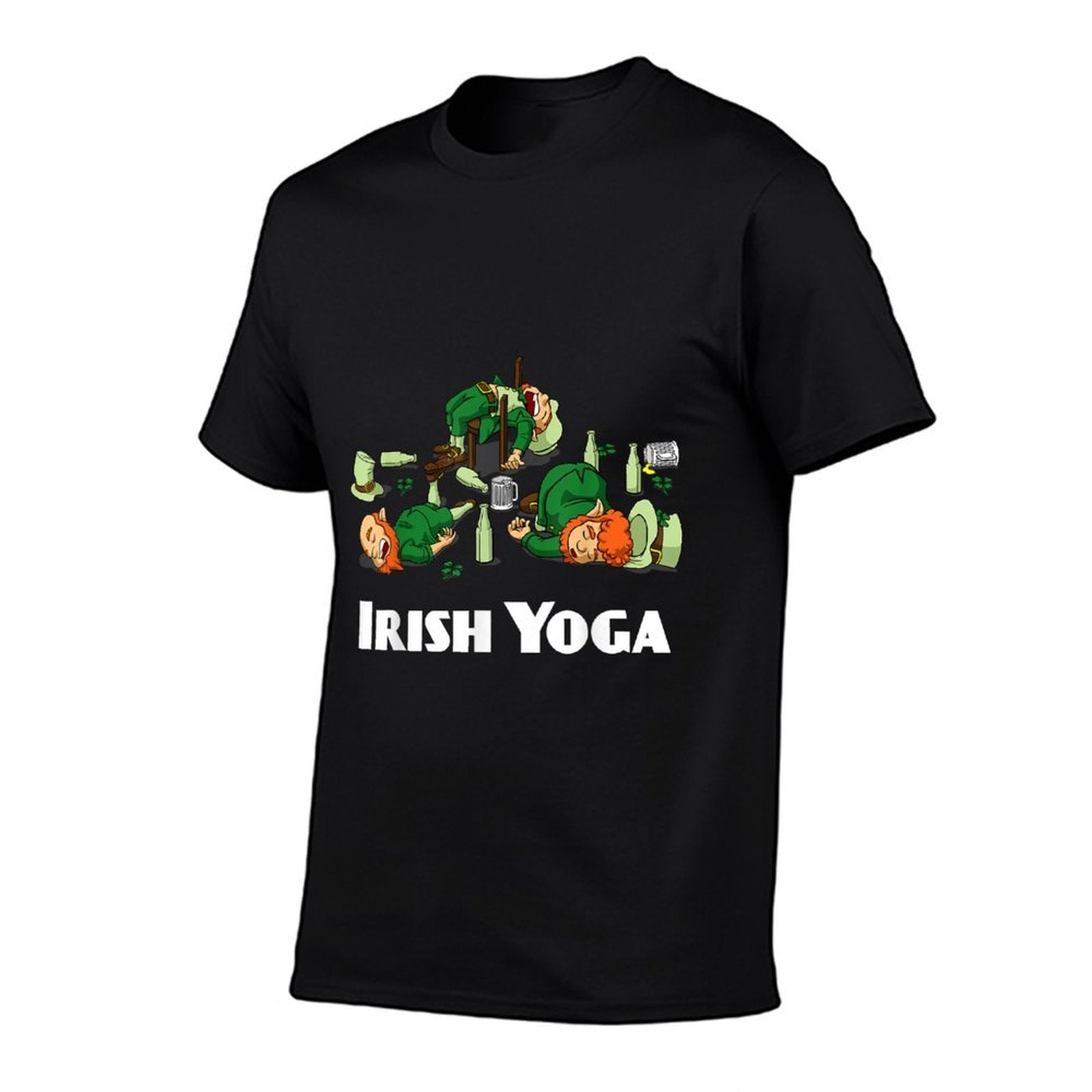 Irish Yoga Funny St. Patricks Day Leprechaun Matching Group  Moisture-wicking T-Shirt