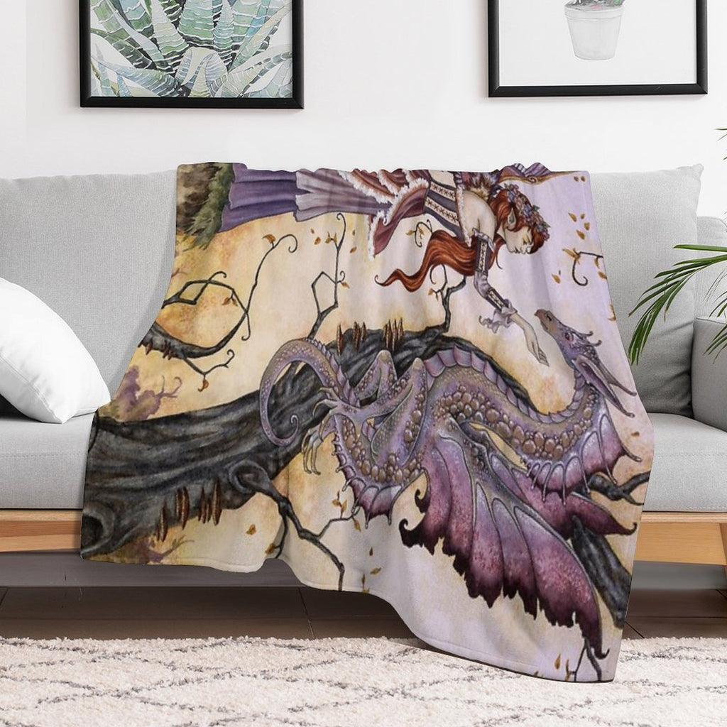 The Dragon Charmer Lightweight Throw Blanket