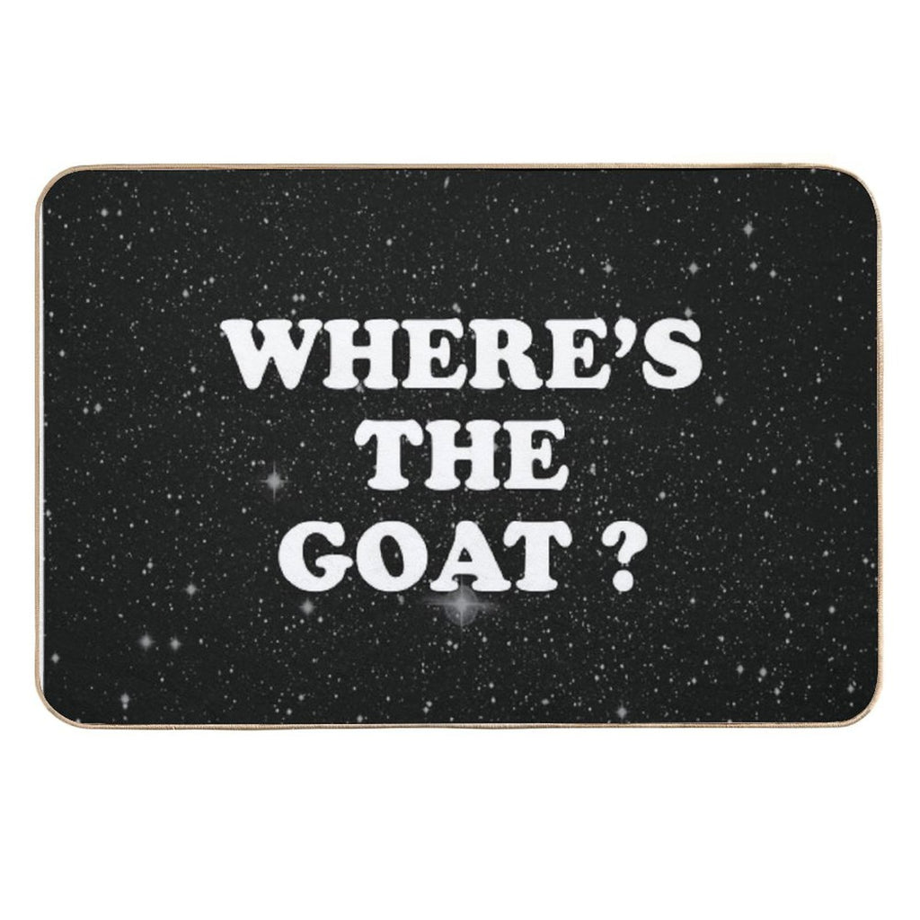 Where's The Goat  High-Traffic Bath Mat
