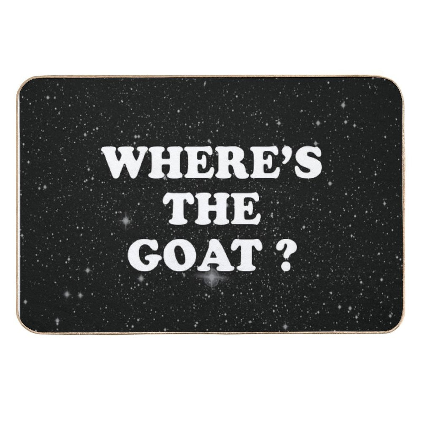 Where's The Goat  High-Traffic Bath Mat