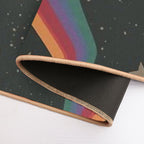 Rainbow Cats, Cosmic Space Stars Art  Pet-Safe Bath Mat