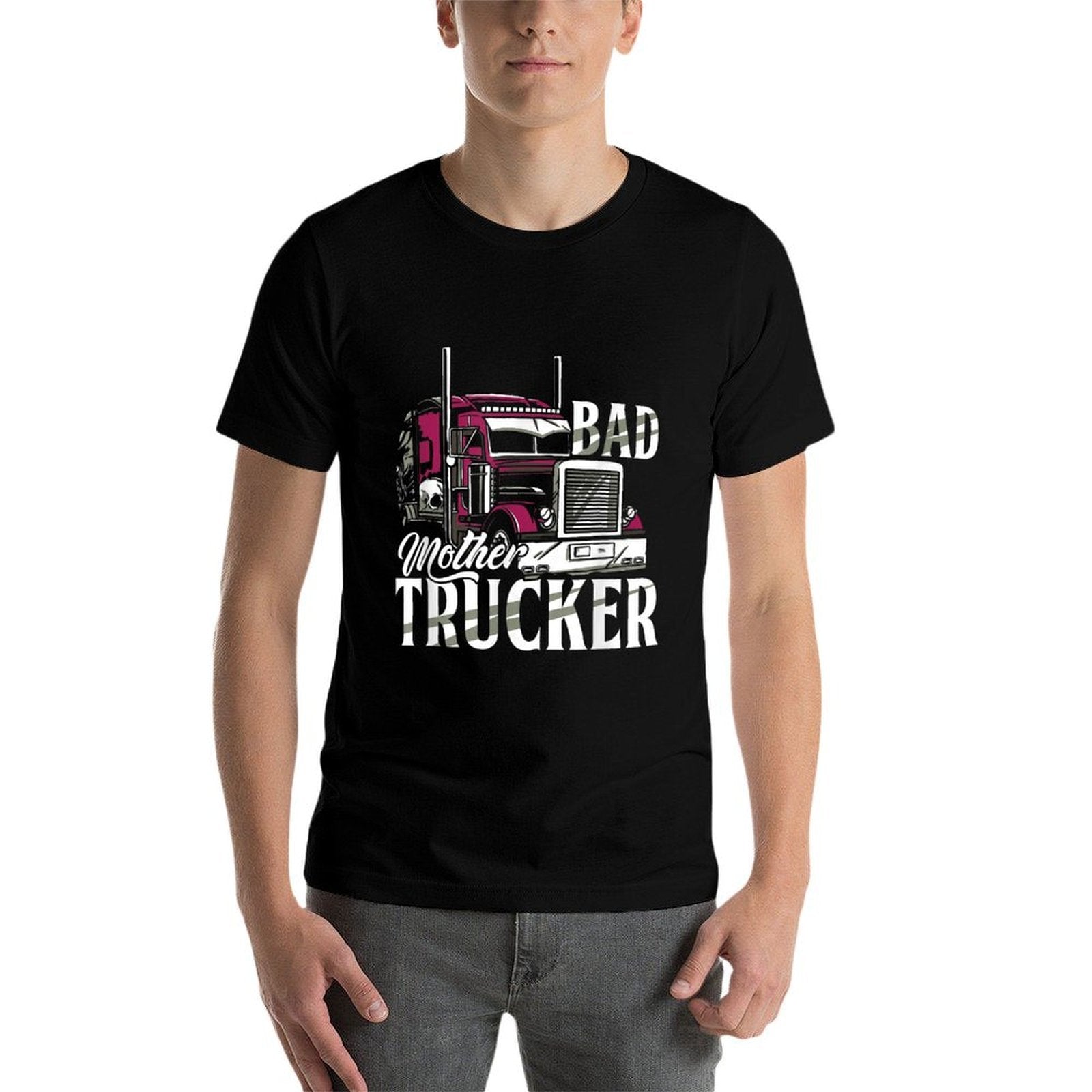 Truck Trucker Highway 18 Wheeler Delivery  Graphic-printed T-Shirt