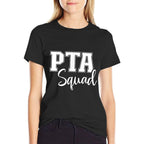 PTA Squad - Parent Teacher Organization Association  Ribbed Collar T-Shirt