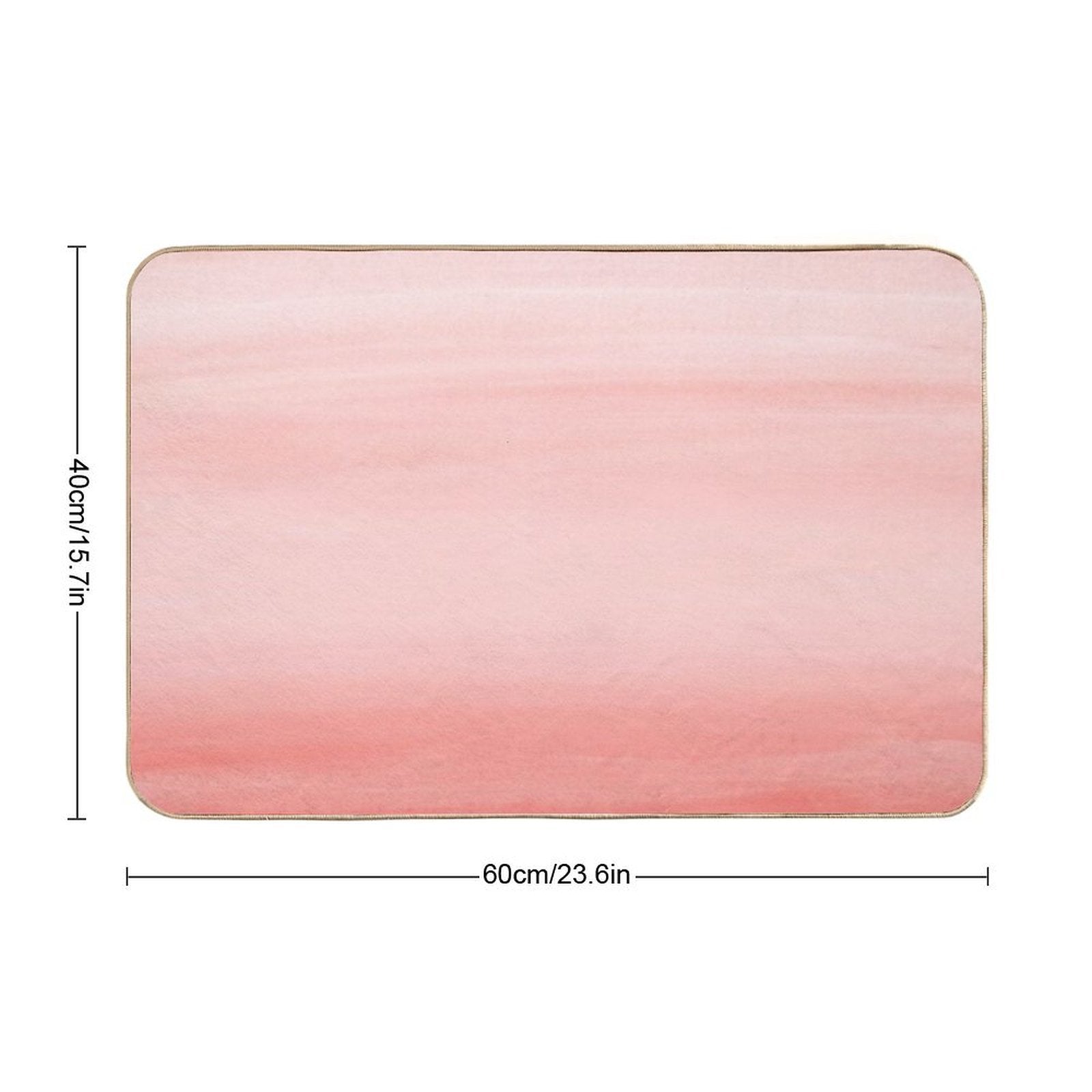 Touching Living Coral Watercolor Abstract #1 #painting #decor #art  Absorbent Bath Mat